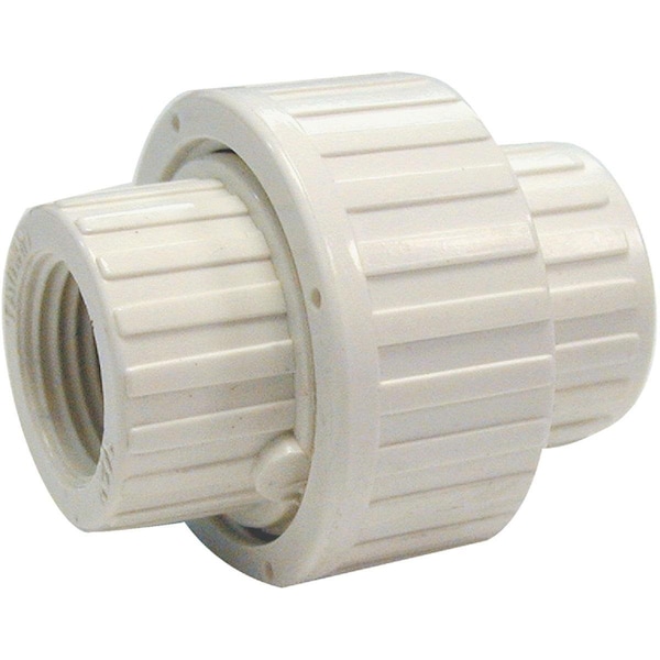 B & K 1-1/4 In. FIP Schedule 80 Threaded PVC Union 164-136HC - main
